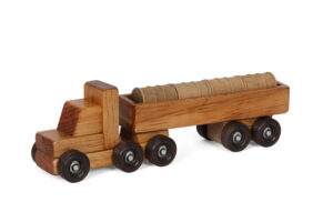 wooden toy truck