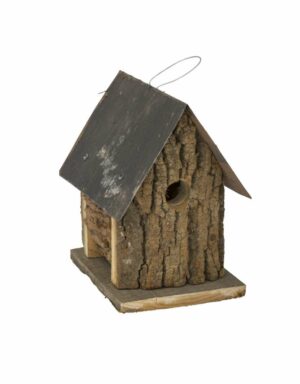 bark birdhouse rustic bark wood bird house from Plowcraft