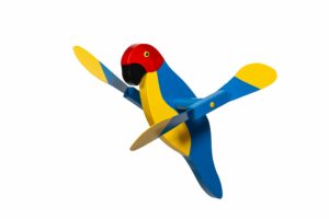 Hand crafted Macaw Whirlybird Yard ornament