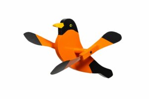 Hand crafted Oriole Whirlybird Yard ornament