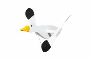 Hand crafted Snow Goose Whirlybird Yard ornament
