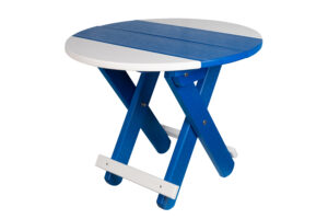 Round Folding Table Bright Blue